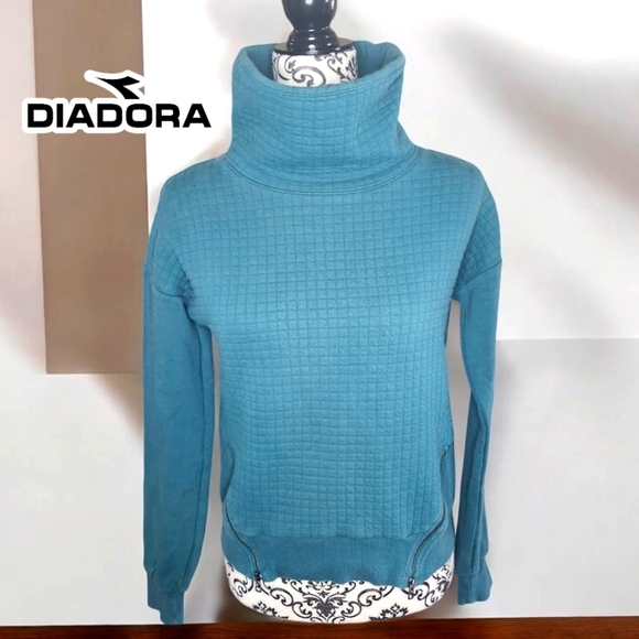 Diadora Sweaters - DIADORA Teal Turtleneck Sweater- Medium